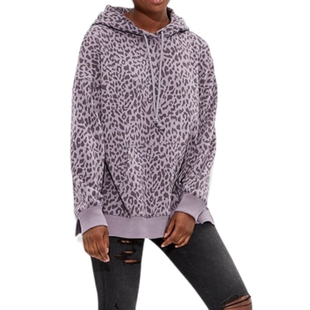 AE Forever Oversized Animal Print Hoodie | Medium